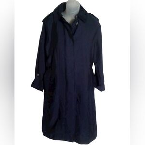 Club Monaco Navy Blue Women's Button Front Belted Pocket Lyocell Nylon Dress XS
